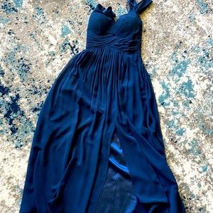 Beautiful navy blue maxi dress, size XXS